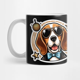 Beagle Disco Bunny Mug